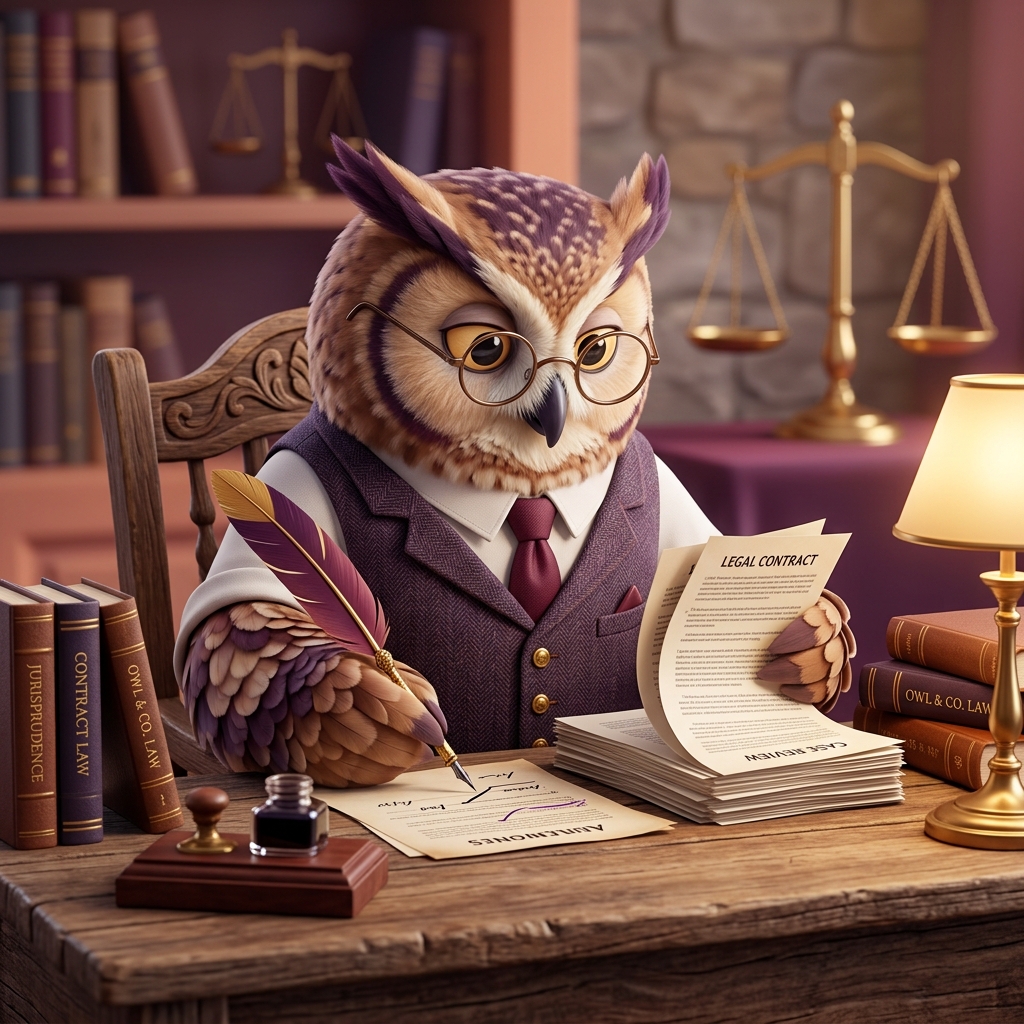 Legal Accuracy Comes First Mascot Illustration