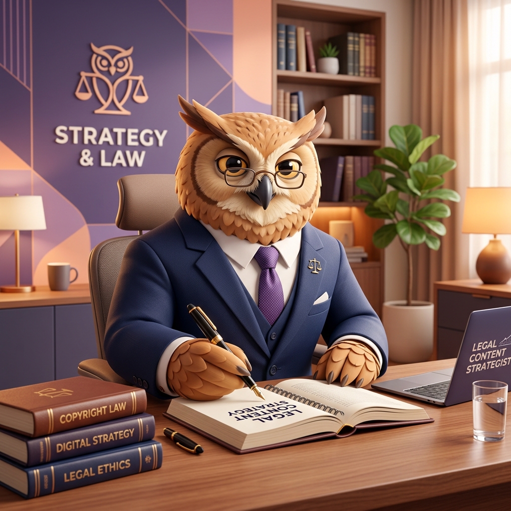 Your Law Firm Has Knowledge Mascot Illustration
